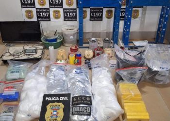 Traficante é preso em casa usada como laboratório de drogas em MT