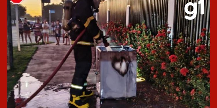 Máquina de lavar pega fogo e provoca incêndio em apartamento de condomínio em MT